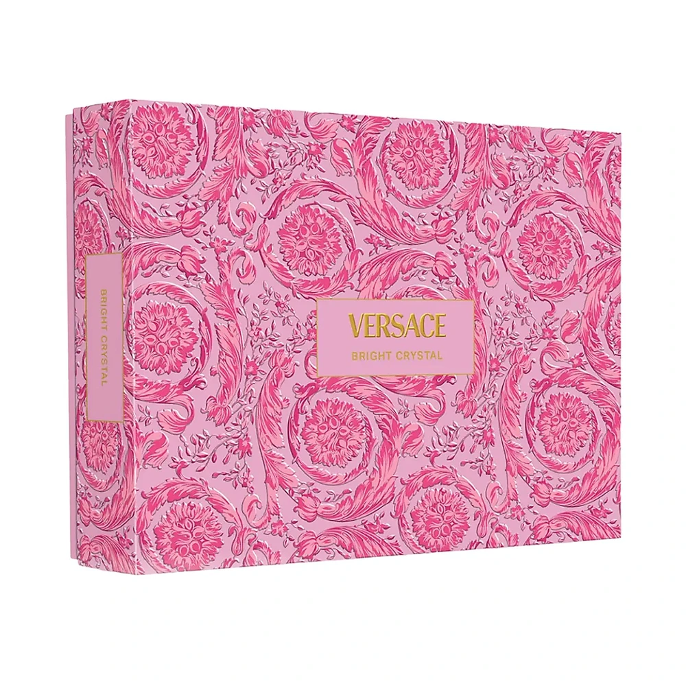 Kvepalų rinkinys moterims Versace Bright Crystal (EDT, 50 ml + kūno losjonas, 50 ml + dušo želė, 50 ml)