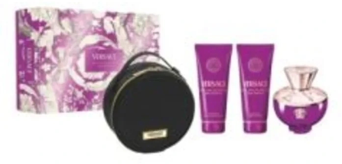 Kvepalų rinkinys moterims Versace Pour Femme Dylan Purple (EDP, 100 ml + dušo želė, 100 ml + kūno losjonas, 100 ml + kosmetinė)