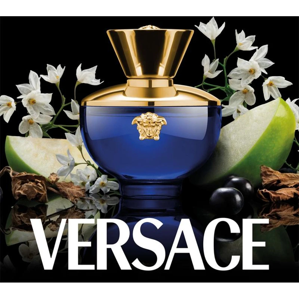 Kvepalų rinkinys moterims Versace Dylan Blue Pour Femme (EDP, 100 ml + kūno losjonas, 100 ml + dušo želė, 100 ml + kosmetinė)