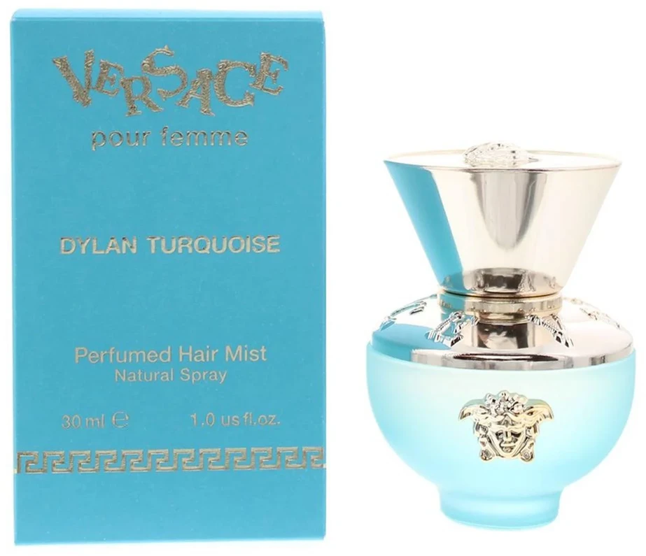 Versace Dylan Turquoise plaukų purškiklis moterims, 30 ml