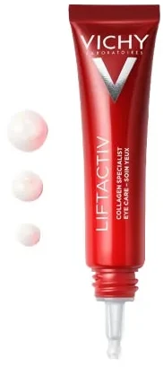 Vichy Liftactiv Collagen Specialist Eye Care senėjimo požymius mažinantis paakių kremas, 15 ml