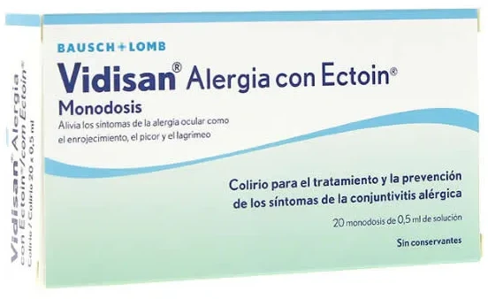 Vidisan Allergy With Ectoin Vienkartinė 20 x 0,5 ml