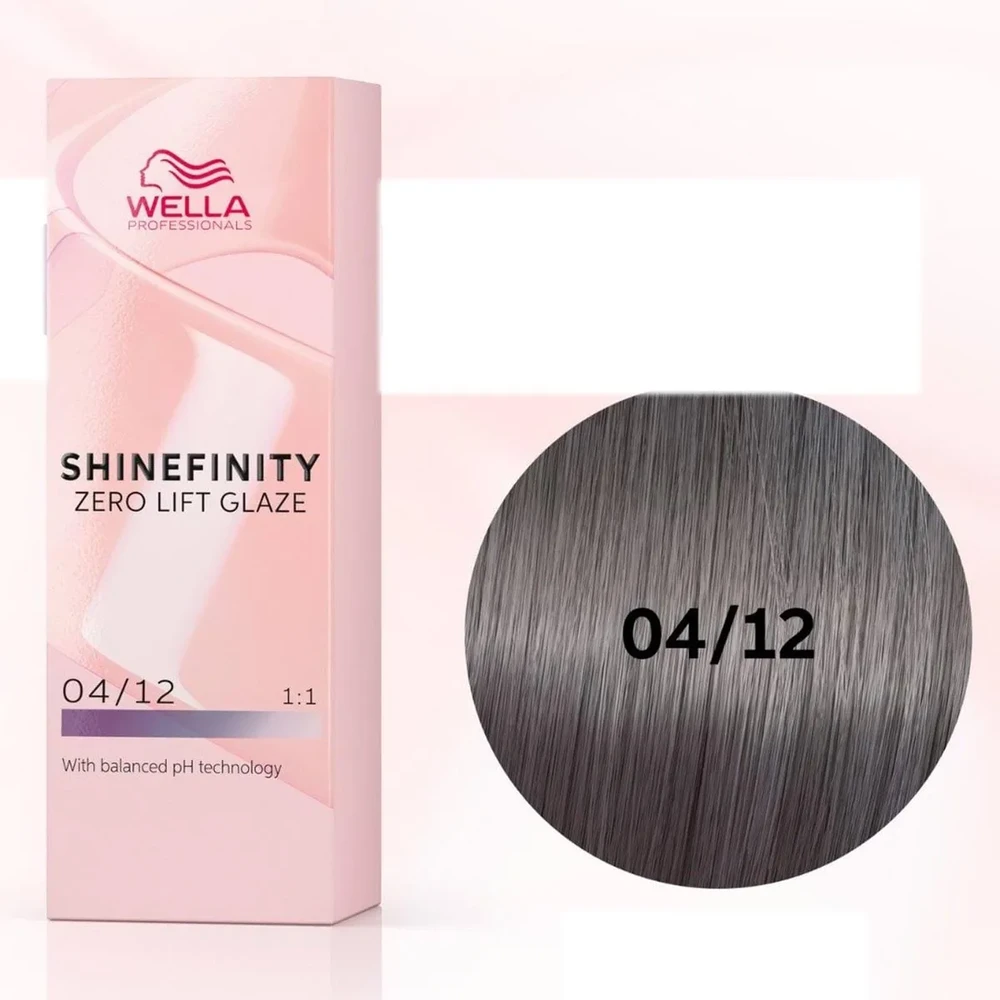 Plaukų dažai Wella Professionals Shinefinity Glaze 60ml - 04/12