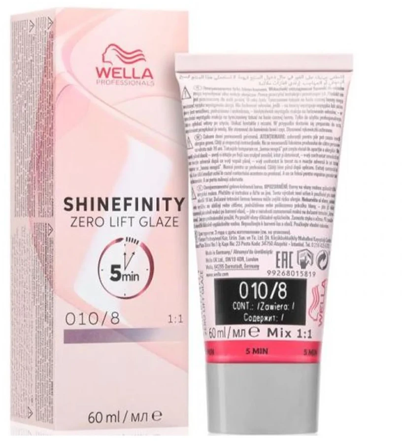 Wella Shinefinity Zero Lift Glaze Tinte 0108, 60 ml 1un