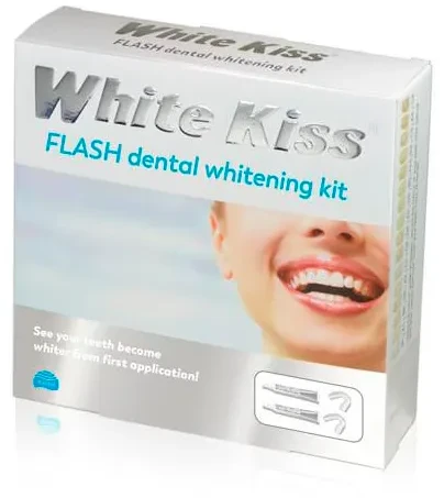 White Kiss Baltas Kiss Baltas Kiss Flash Whitening dantų balinimui 2x6ml