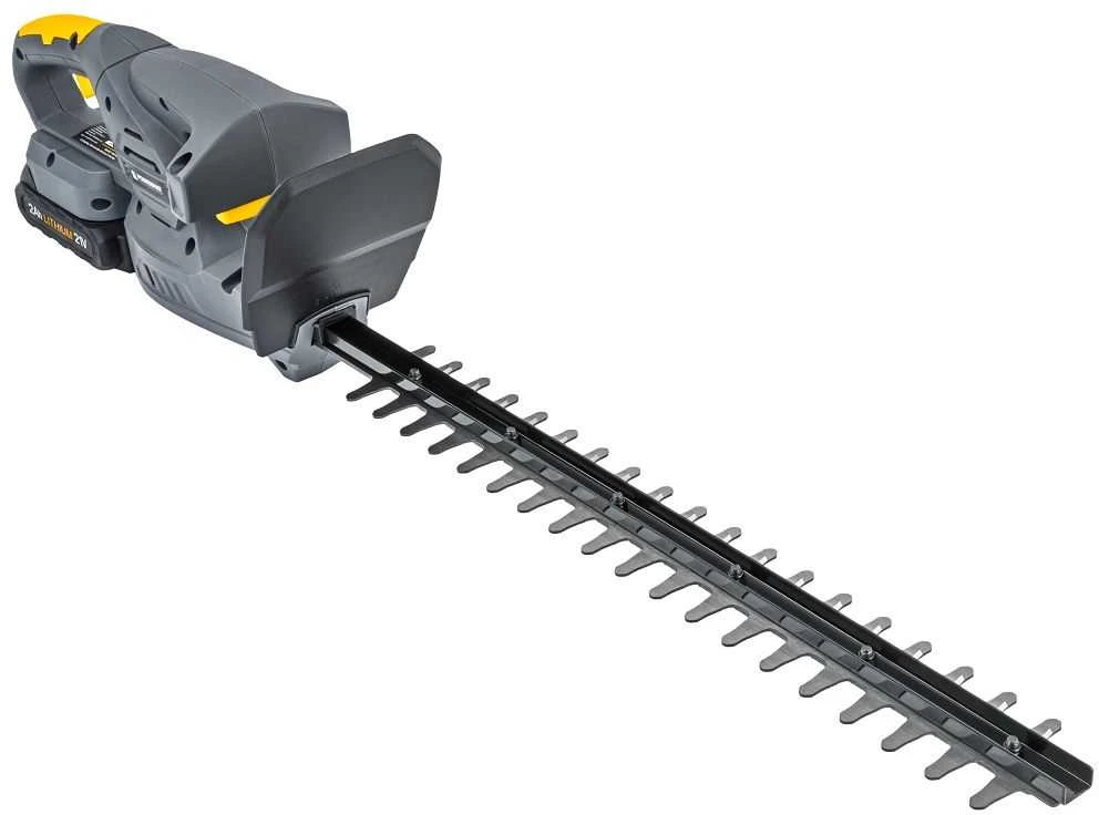 Powermat Akumuliatorinės gyvatvorių žirklės, 21V maitinamos akumuliatoriumi, 450mm ašmenų ilgis, su 2x 2Ah akumuliatoriais, sodo priežiūrai, krūmų formavimui ir topiarui