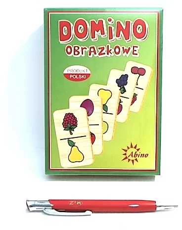 ABINO Paveikslėlių domino Mediniai gyvūnai AB 72243