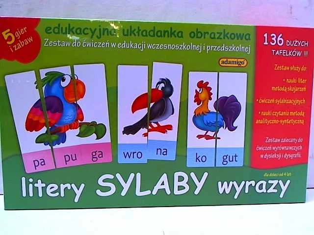 ADAMIGO Raidės, skiemenys, žodžiai edu rinkinys 06076