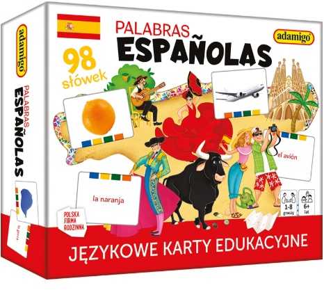 Adamigo Palabras Aspanolas językowe karty edukacyjne 08032