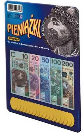 Mokomieji pinigų banknotai ir monetos ADAMIGO 3648