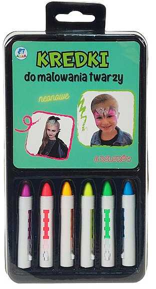 Kredki do malowania twarzy Adar 6 vnt.