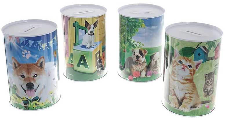 Apvalus metalinis taupyklė Adar Animals 544130