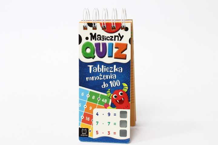 KNYGA AKSJOMAT Magiczny quiz Tabliczka mnożenia do 100 Spi..33837
