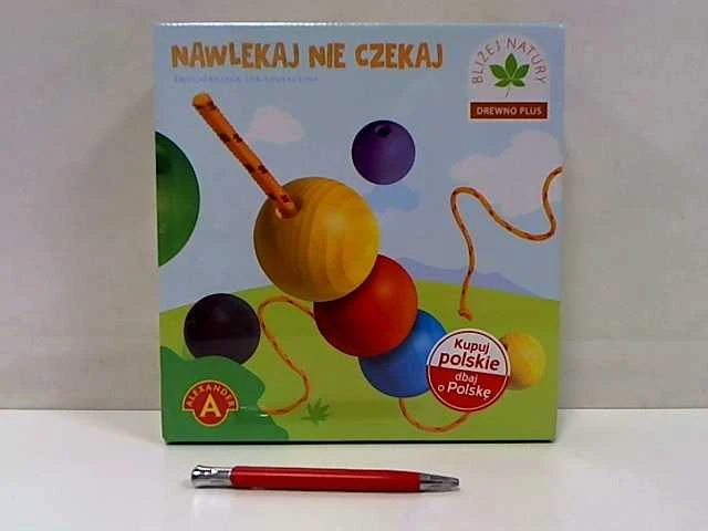 Alexander Gra Edukacyjna NAWLEKAJ NIE CZEKAJ Drewniana Przewlekanka Motoryka Mała 3+