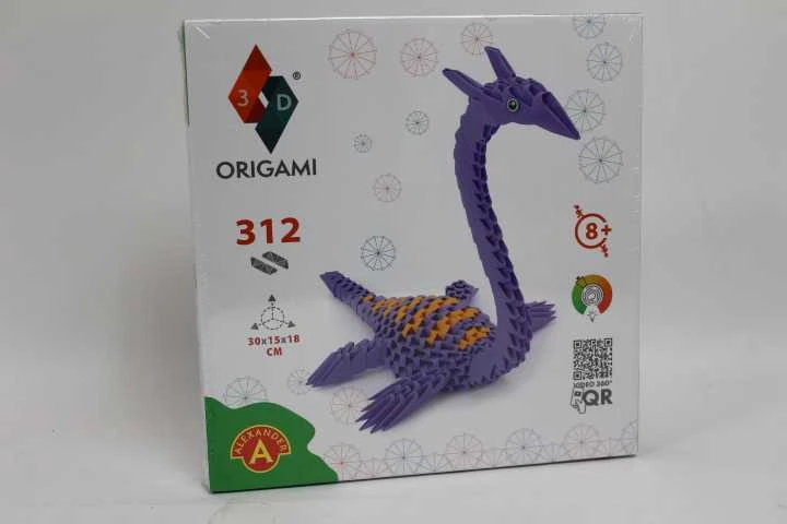 Dėlionė Alexander Origami 3D Plesiosaurus 312 popieriaus elementų rinkinys