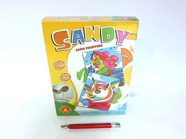 Alexander Smėlio paveikslai - Sandy - undinė, vienaragis