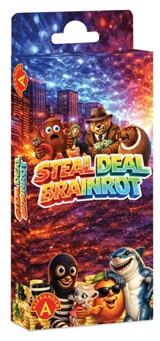 Alexander Steal Deal Brainrot – kišeninis, dinamiškas kortų žaidimas GR0900