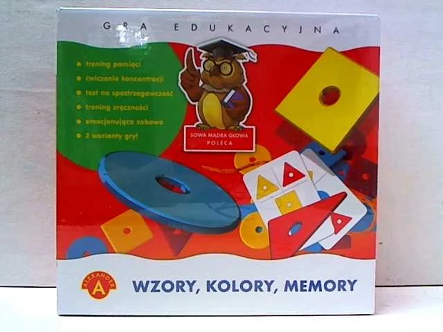 Alexander Edukacinis žaidimas Aleksandras - „Owl Wise“ galva - modeliai, spalvos, atmintis