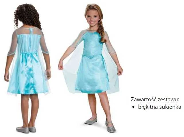 Disney Frozen Elsos Frozen princesės karnavalinis kostiumas 109-123 cm (5-6 metų)