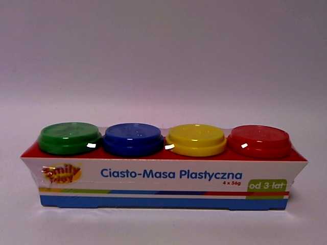 Smily Anek Plastikinė masė 4 spalvos 56 g SMILI PLAY 83347 AN