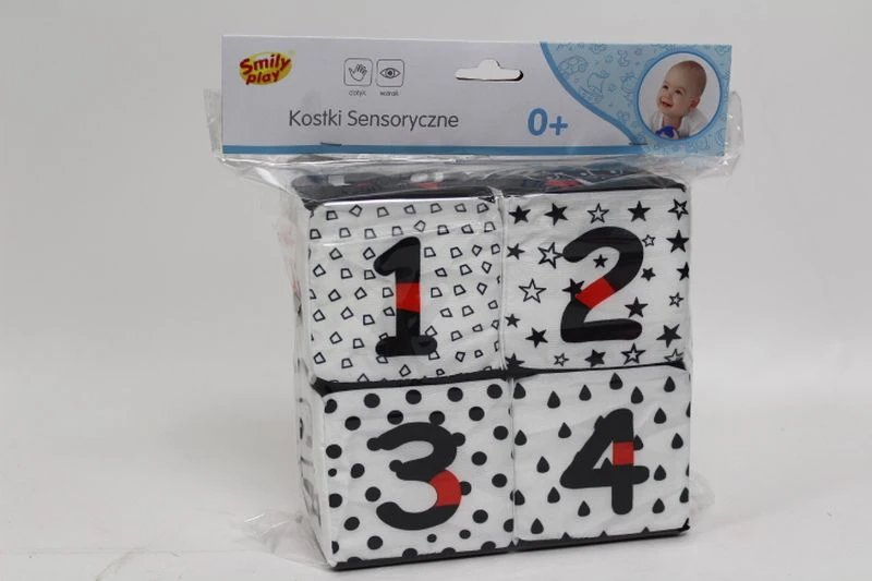 Smily Play Kostki sensoryczne kontrastowe juoda-balta