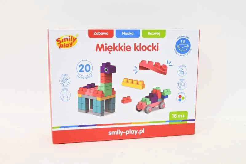 SMILY PLAY SP84944 Minkštų kaladėlių rinkinys, 20 vnt.