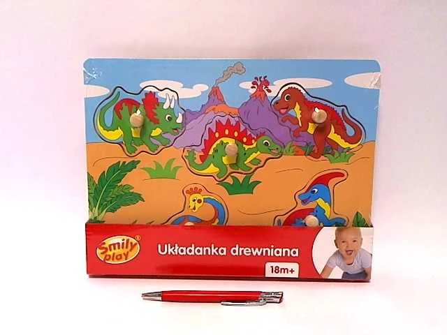 SMILY PLAY SPW83597 Dinozaurai medinės dėlionės
