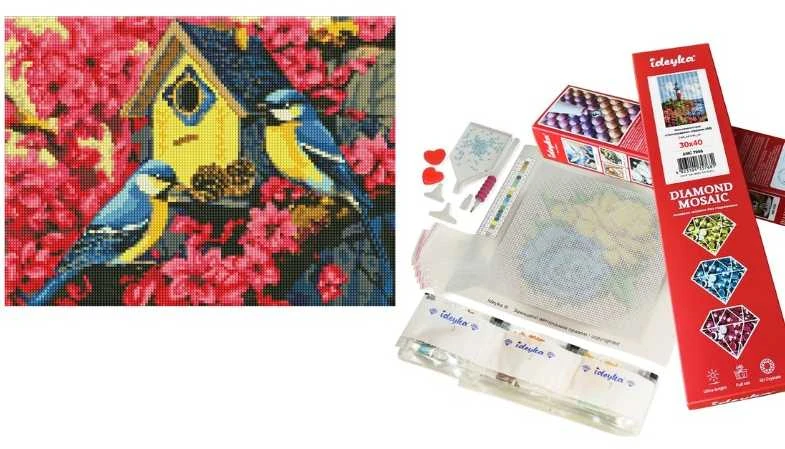Art Active *****Diament.mozaika 30x40 b/r Przyt.d/ptak.61268