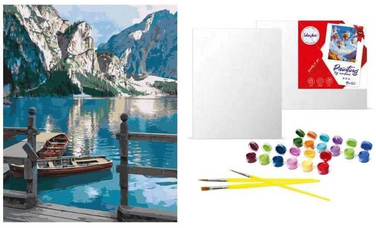 Ideyka Paveikslas pagal skaičius 40x50 cm KHO2763 Kalnų ramybė AP0074