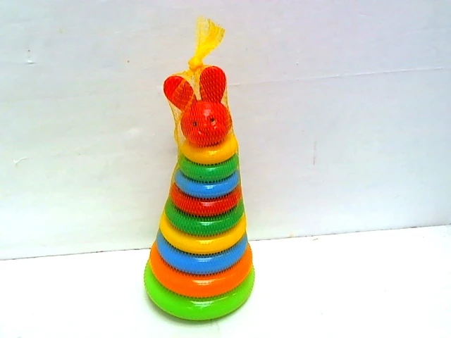 Baczek Tupiko AST. PIRAMIDKA plast, 9 el. duża, 5 wz.