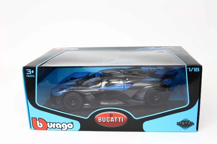 Bburago BBU 1:18 Bugatti Bolide Metalic juodas/mėlynas 11047BU