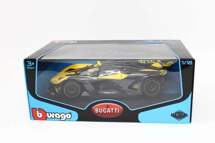 Bburago Bburago Bugatti Bolide, modelis vehicle (yellow/juodas)