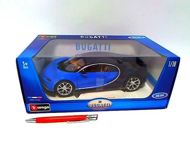 Bburago Bugatti Chiron 1:18 mėlyna (275724)