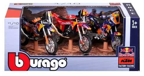 Bburago BBU 1:18 WRB KTM Cycle KTM RB 3-pak 51113