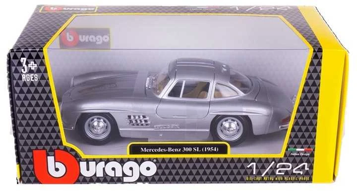 Bburago Mercedes- Benz 300SL 1954 Sidabrinis 1: 24 BBURAGO