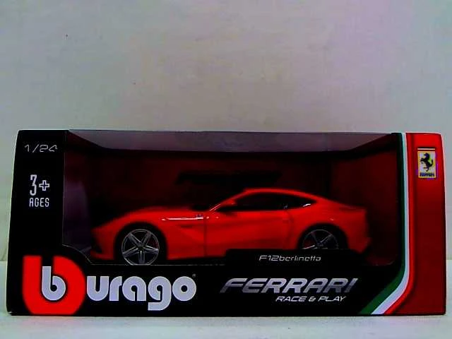 „Bburago Car Ferrari F12 Berlinetta“ 1:24 raudona