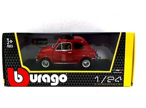 Bburago BBU 1:24 Fiat 500 L 1968 raudona 22099RD