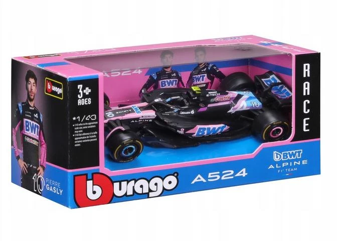 BBURAGO 1:43 automodelis F1 Alpine A524, 18-38219