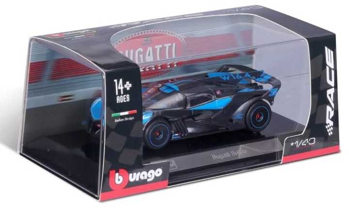 Bburago Bugatti Bolide juodas-mėlynas BBURAGO