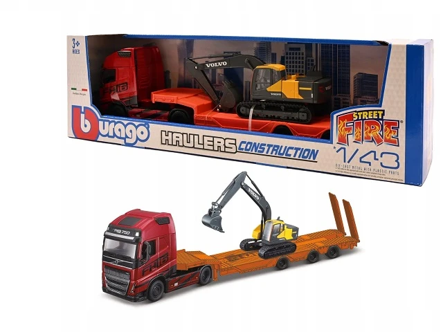 *BBURAGO metal., 1:43, Haulees volvo FH16 globetro