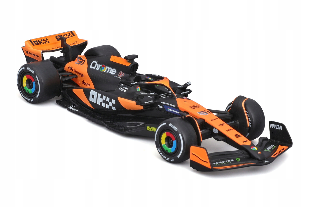 Formulės 1 bolido modelis Bburago McLaren F1 MCL38 Miami GP #81 Oscar Piastri, 2024, 1:43, 38214_81