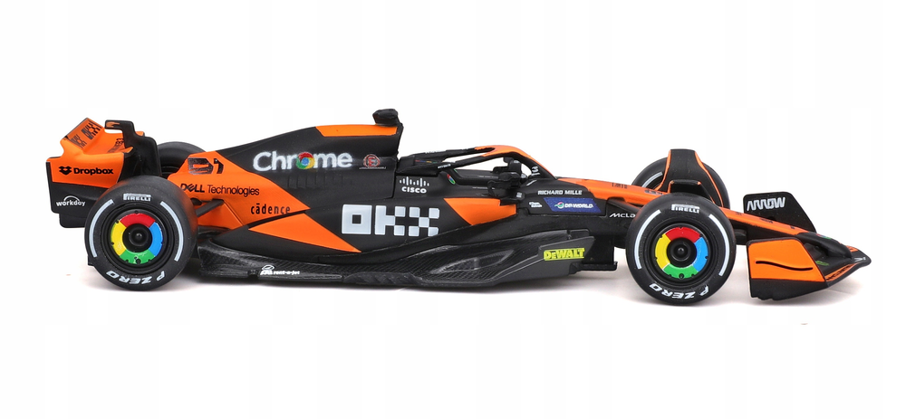 Formulės 1 bolido modelis Bburago McLaren F1 MCL38 Miami GP #81 Oscar Piastri, 2024, 1:43, 38214_81