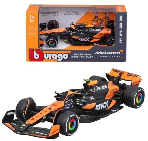 BBURAGO 1:43 lenktyninis automodelis McLaren F1 Team MCL38, asort., 18-38214