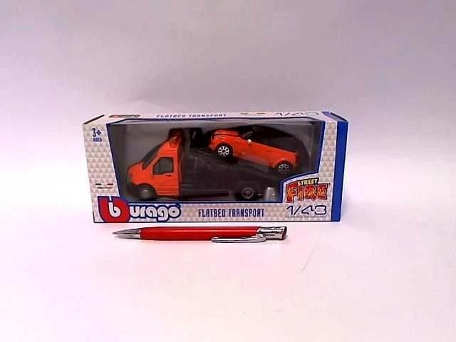 BBURAGO 1/43 Street Fire vilkikas Platforminis transportas, assort., 18-31400