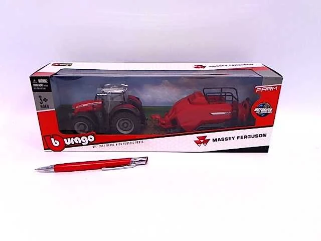 Bburago BBU Massey Ferguson 8740S su balionu 31667 16670
