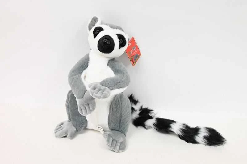 Beppe pliušinis lemūras iš Madagaskaro, didelis, sėdintis, 27 cm, 14159
