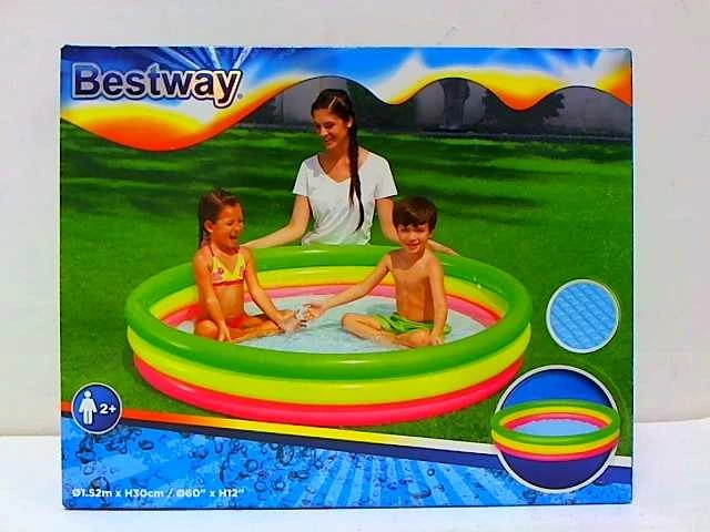 BESTWAY pripučiamas baseinas RAINBOW 152 cm x 30 cm (51103)