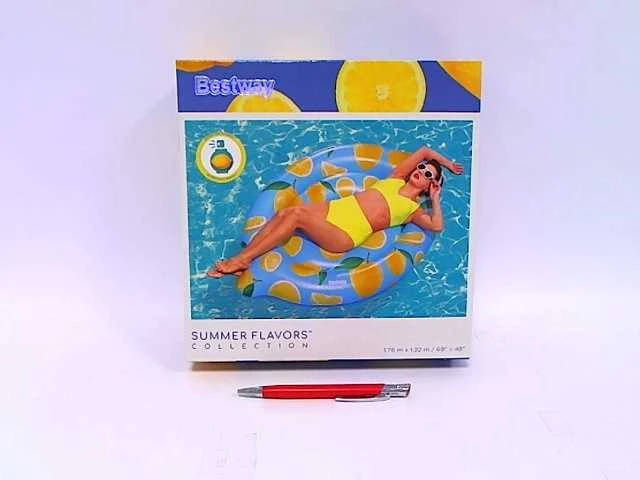 BESTWAY pripučiamas čiužinys Scentsational Lemon, 1.76mx 1.22m, 43392