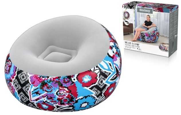 Pripučiamas fotelis Bestway Inflate-A-Chair, 112 x 112 x 66 cm