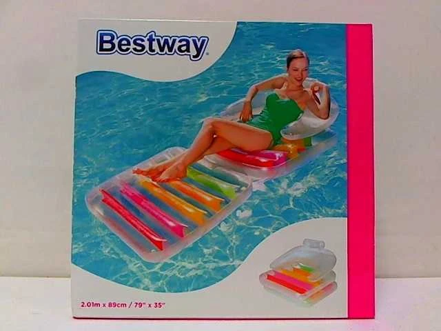 BESTWAY pripučiamas sulankstomas čiužinys High Fashion, 2.01m x 0.89m, 43023